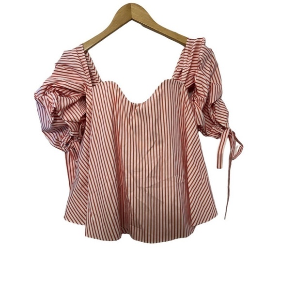 CAROLINE CONSTAS Gabriella Bustier Stripe-Print top
Size XS NWT - Picture 3 of 7